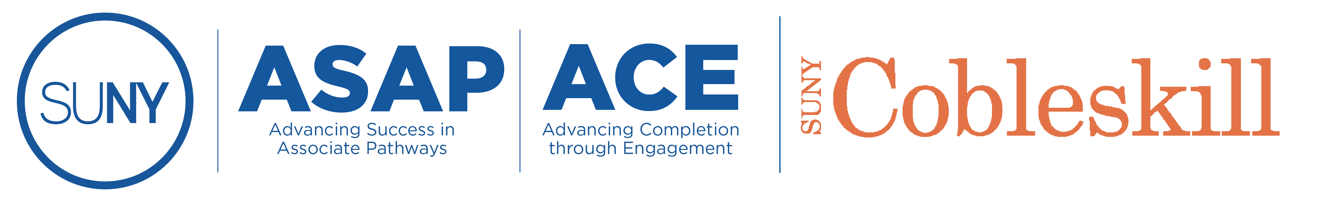 ASAP | ACE } and SUNY Cobleskill Logo