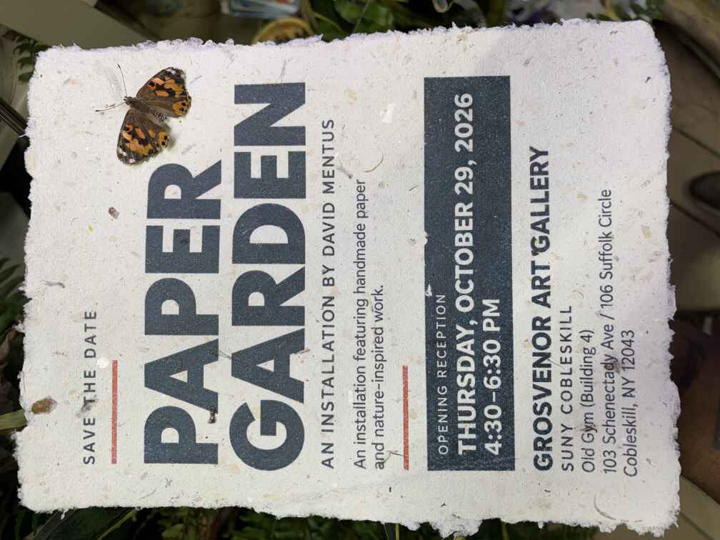 Paper Garden: An Installation by David Mentus